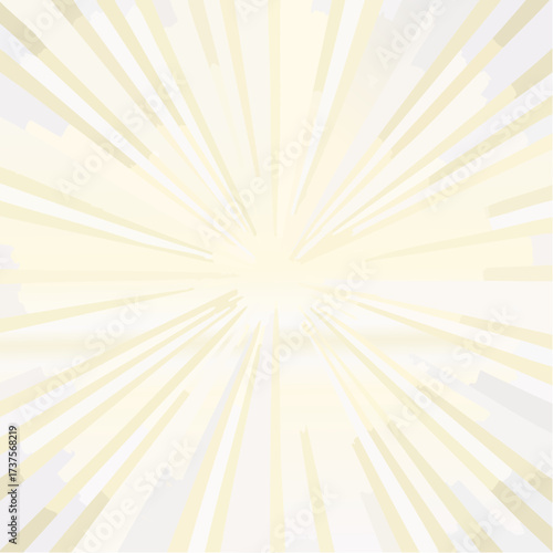 Abstract illustration of radiating light beams emanating from a central point, creating a bright effect.