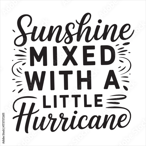 sunshine mixed with a little hurricane vector eps file