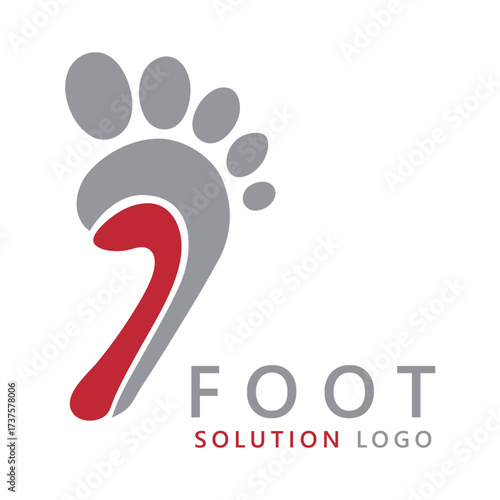 Foot solution logo creative design template