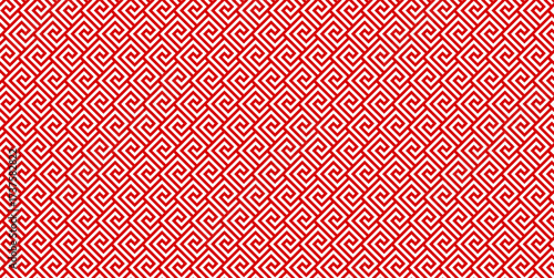 Monochrome meander or greek key pattern