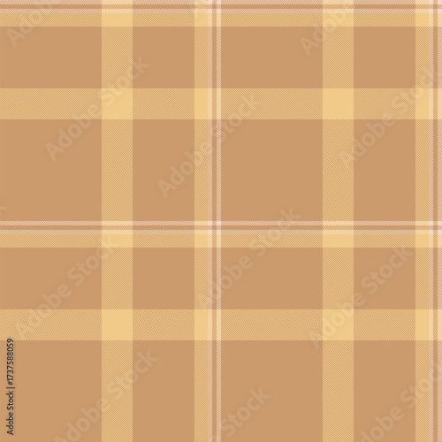 Warm plaid pattern. Neutral, tan, and beige tones create a cozy and versatile backdrop. Ideal for textiles, backgrounds, and designs needing classic texture.