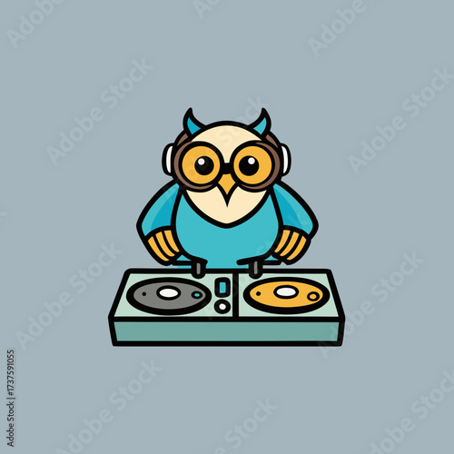 funny-owl vector design 