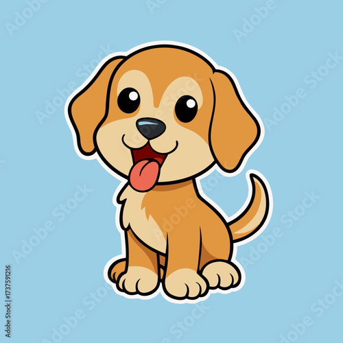 cute-puppy-with-tongue-out-and-paw-up--sticker