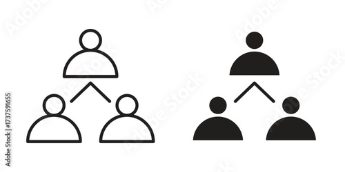 Coordinate icon art in black and white