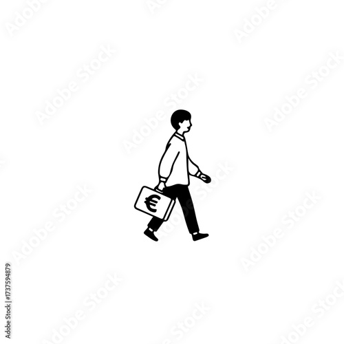 ​Business with a Euro Briefcase 