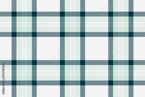 Wallpaper Mural Classic plaid pattern in teal, white, and dark blue. Timeless textile design perfect for backgrounds, fabrics, or graphic elements. Evokes warmth and comfort. Torontodigital.ca