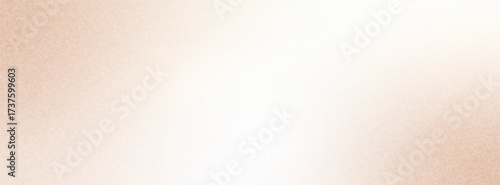 Warm beige pastel gradient background with noise texture. Light brown and pink blending template with grainy effect. Vector backdrop with soft blur. Ombre cream cosmetic backdrop.