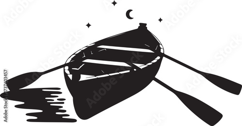 Collection of diverse marine vessels in a black silhouette design