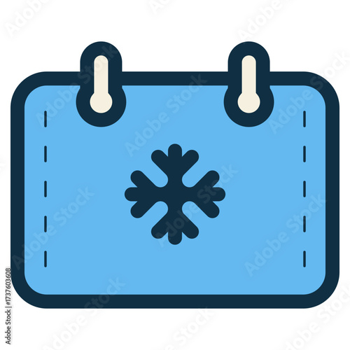 winter season calendar icon