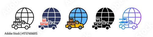 Global Supply Chain multiple icon