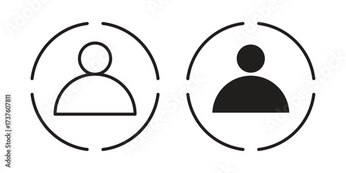 Demographics icon art in black and white