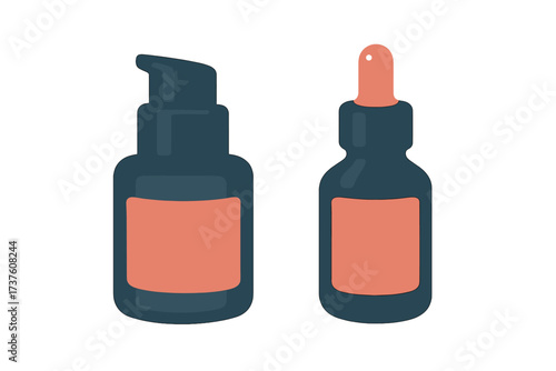 Modern cosmetic bottles for skincare
