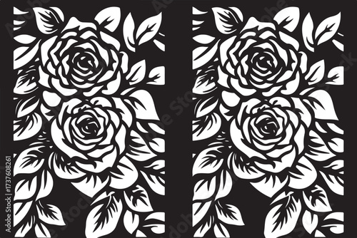 Rose Pattern Laser Cut Ornament