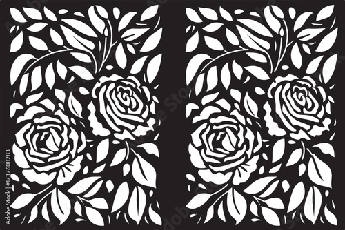 Rose Pattern Laser Cut Ornament