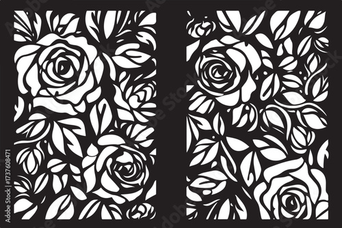 Rose Pattern Laser Cut Ornament