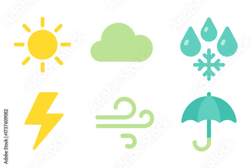 Collection of weather icons