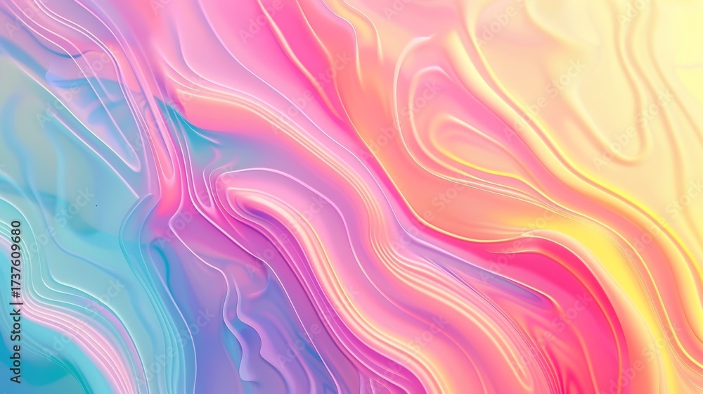 Fototapeta premium Rainbow Gradient Abstract Backgrounds (Fluid Effect): Vibrant, Dynamic Visuals for Joyful Digital & Print Designs Infuse your projects with boundless energy using rainbow gradient abstract backgrounds