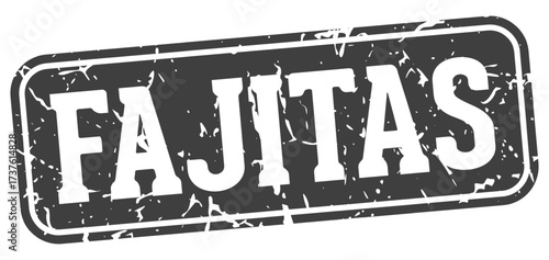 fajitas rectangular sign. fajitas stamp