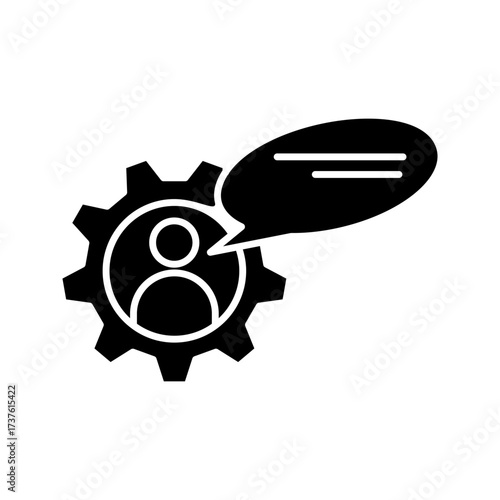 managemant consulting icon . vector illustration, pictogram isolated on white background. color editable