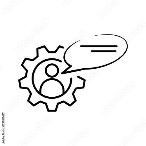 managemant consulting icon . vector illustration, pictogram isolated on white background. color editable