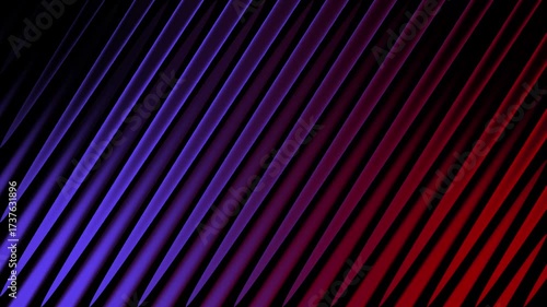 Abstract Blue Purple Red Diagonal Lines Background Animation with Dark Gradient Glow