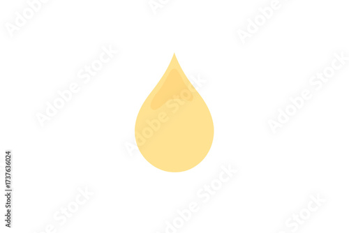 Floating simple illustration droplet radiating softly smooth vector outward expanding glowing luminous