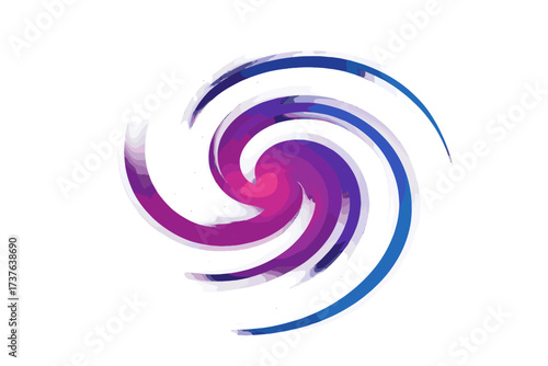 Glowing abstract illustration nebula void vector tones neon swirl minimal