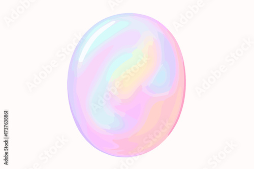Illustration filled minimal soft form gradient abstract vector glowing pastel glow opal