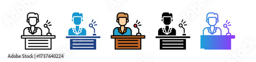 Spokesperson multiple icon