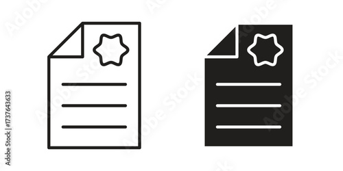 License icon art in black and white