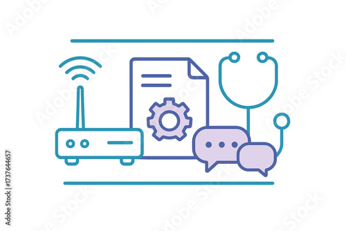 Online medical consultation with wireless network, patient data, and digital communication