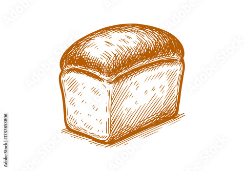 Bread hand drawn sketch sketch vector illustration
