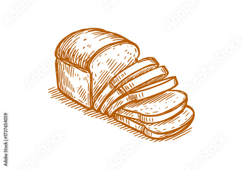 Bread hand drawn sketch sketch vector illustration