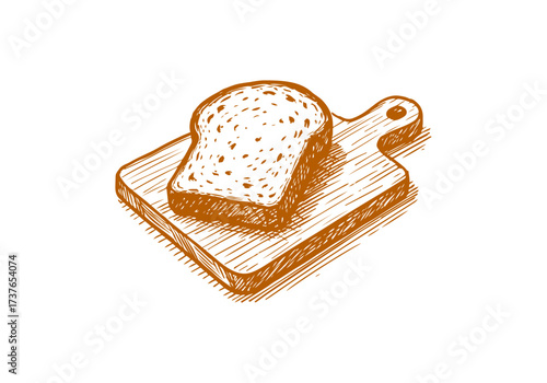 Bread hand drawn sketch sketch vector illustration