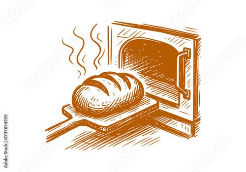 Bread hand drawn sketch sketch vector illustration
