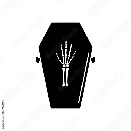 Coffin Icon – Halloween Grave Illustration
