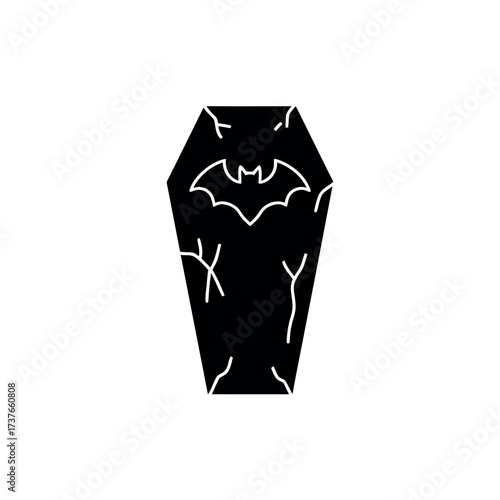 Coffin Icon – Halloween Grave Illustration