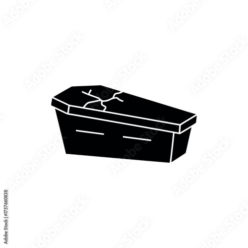 Coffin Icon – Halloween Grave Illustration