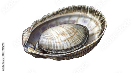 seashell isolated on white