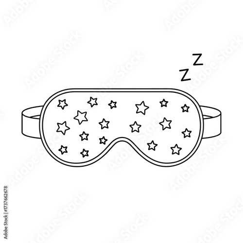 A whimsical star patterned eye mask perfect for peaceful sleep and relaxation.