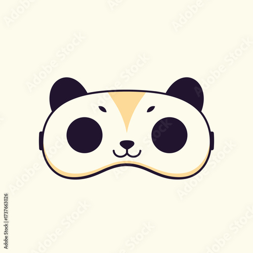 Cute panda eye mask for sleeping and travel to block out light.