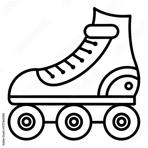 roller skates isolated on white