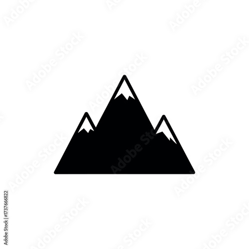Mountain Icon – Nature Peak Illustration