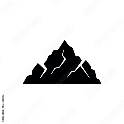 Mountain Icon – Nature Peak Illustration