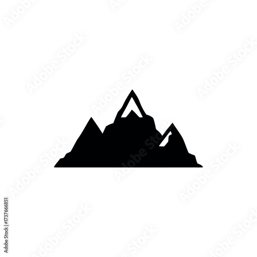 Mountain Icon – Nature Peak Illustration