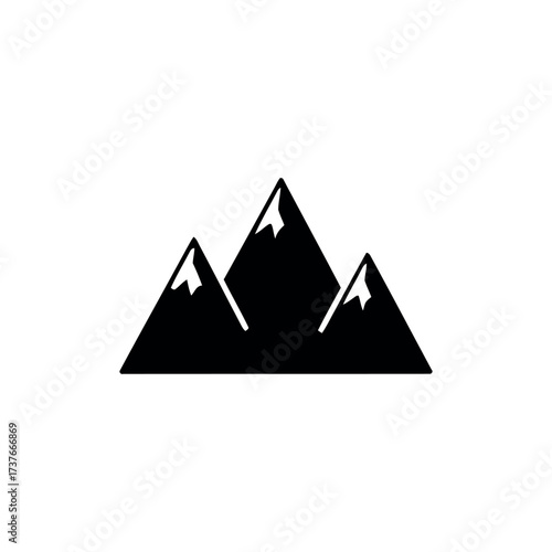 Mountain Icon – Nature Peak Illustration