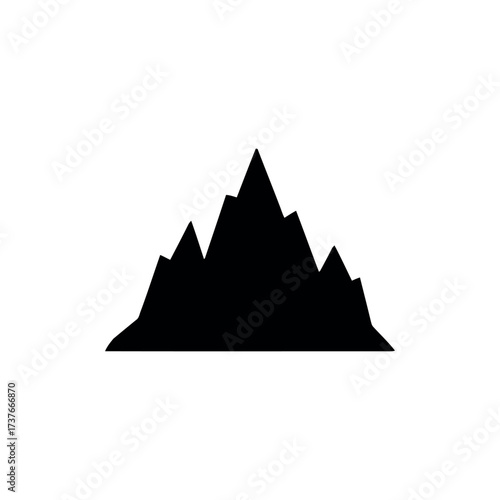 Mountain Icon – Nature Peak Illustration