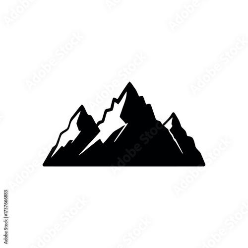 Mountain Icon – Nature Peak Illustration