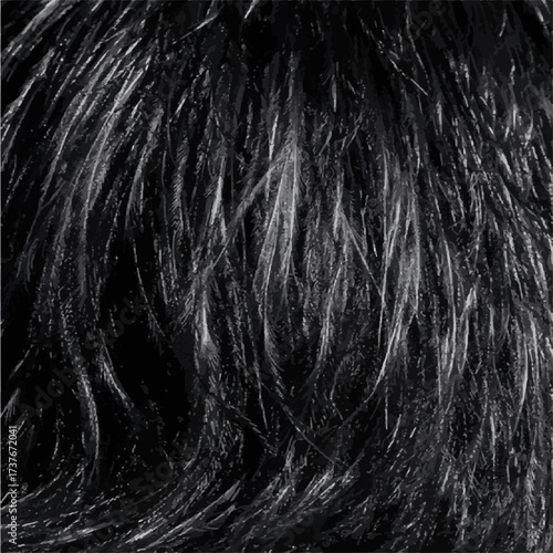 black hair background