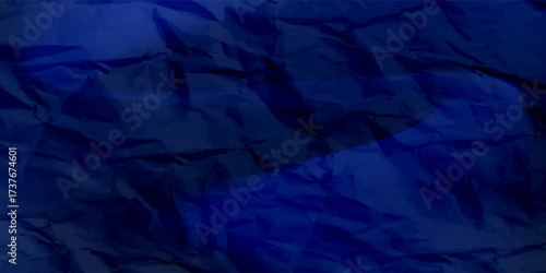 Deep Blue Abstract Crumpled Texture Background for Design and Presentation Use in Projects